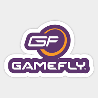 GF Retro Logo Stacked White Sticker